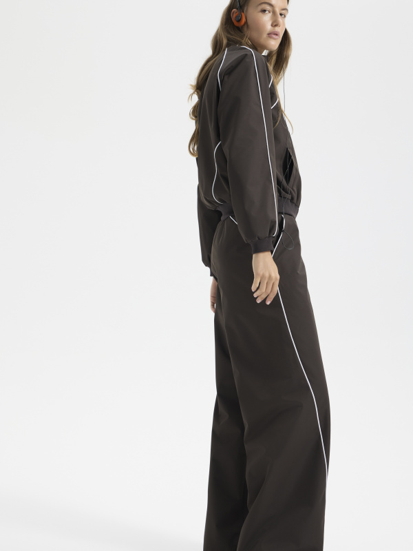 Олимпийка с кантом коричневый (Размер: L, Цвет: Коричневый)