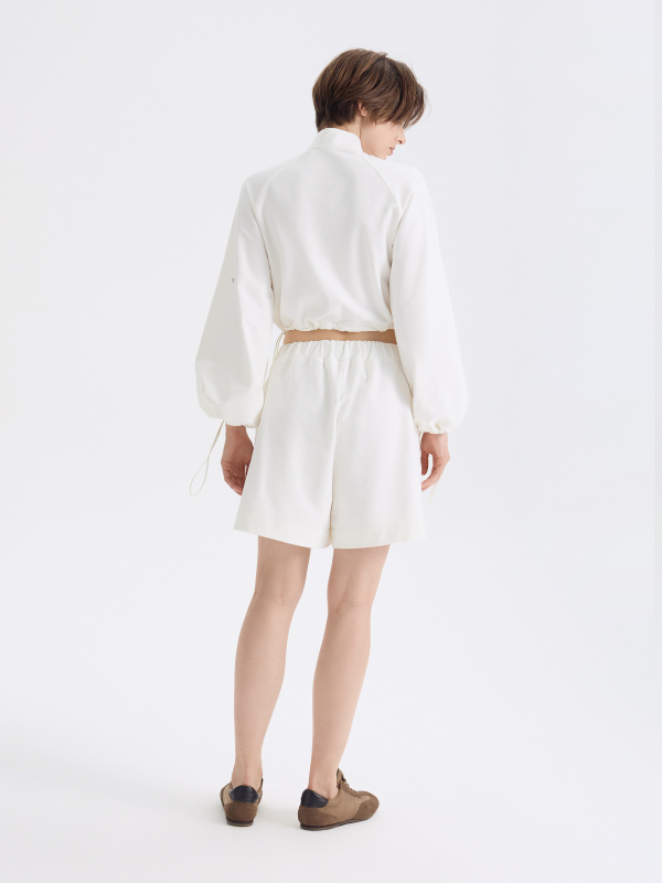 Анорак с фиксаторами белый (Размер: L, Цвет: Белый)