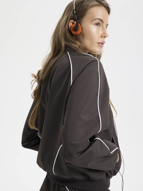 Олимпийка с кантом коричневый (Размер: L, Цвет: Коричневый)