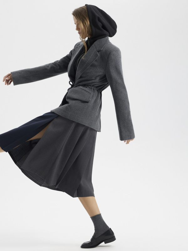 Пальто многослойное