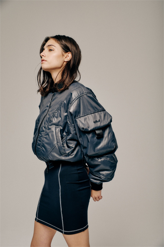 Бомбер серый (Размер: XS, Цвет: Серый)