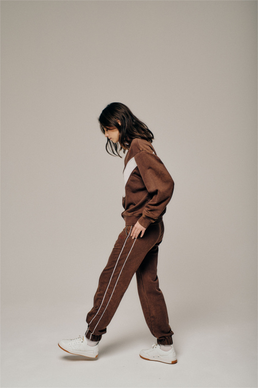 Джогеры коричневый (Размер: L, Цвет: Коричневый)