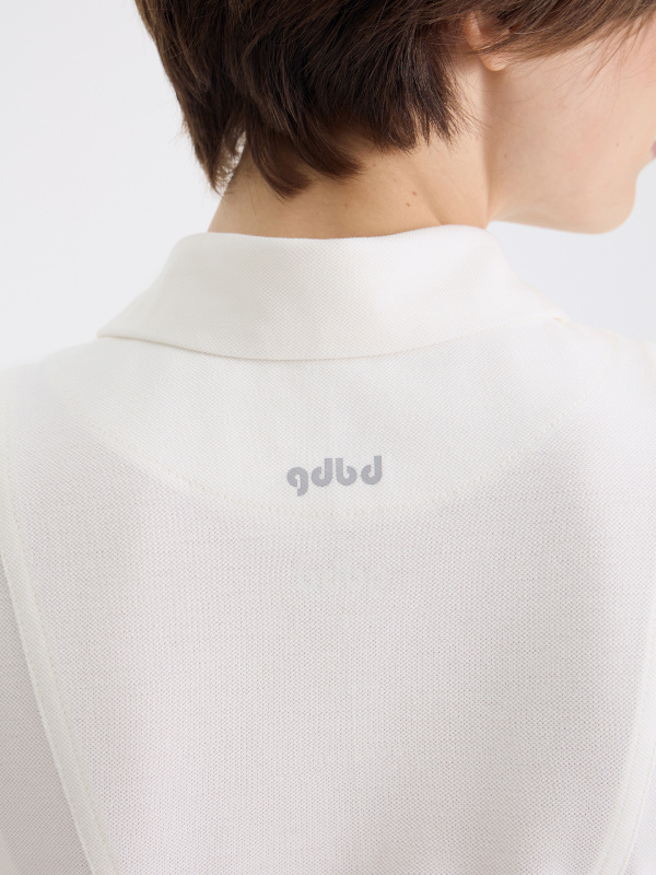 Платье Поло (Размер: L, Цвет: Белый)