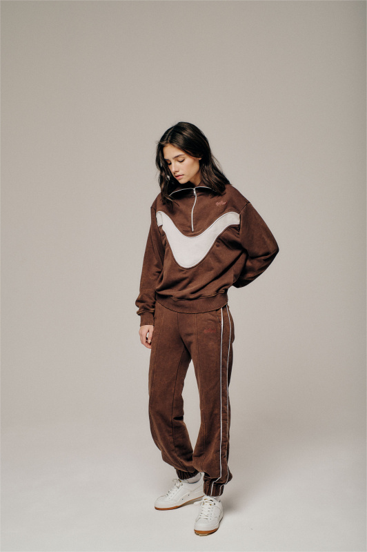 Джогеры коричневый (Размер: L, Цвет: Коричневый)