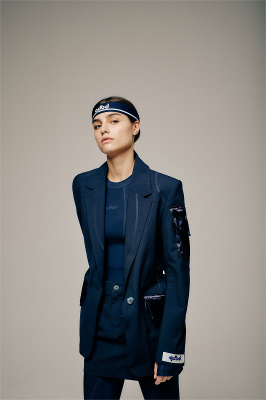 Жакет с карманами синий (Размер: XS, Цвет: Синий)