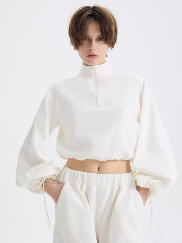 Анорак с фиксаторами белый (Размер: L, Цвет: Белый)