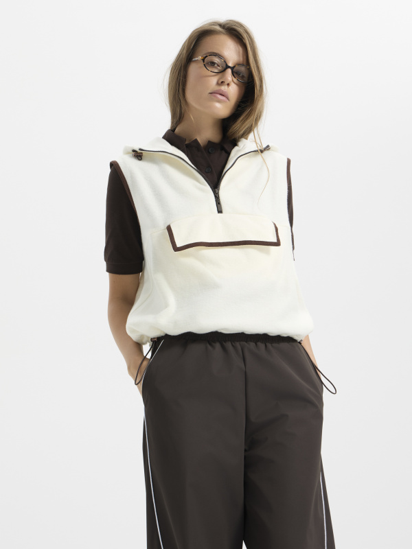 Жилет из флиса (Размер: L, Цвет: Молочный)